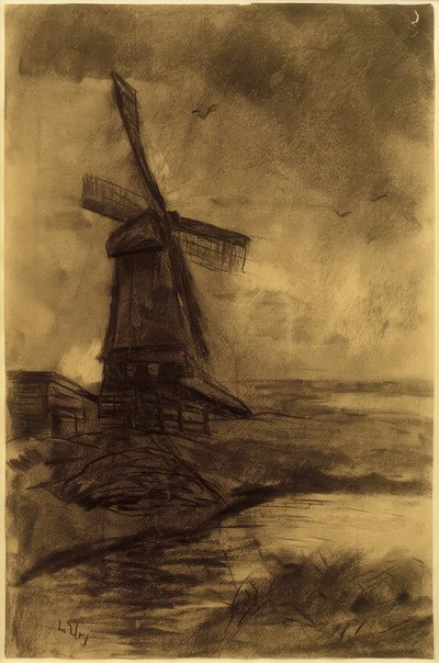 Windmill by Lesser Ury